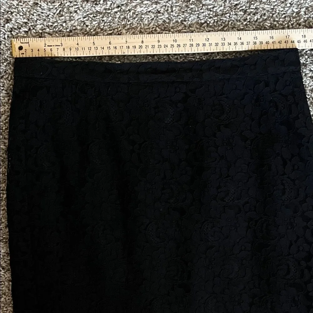 Marina Rinaldi Black Lace Mini Skirt in Size 27